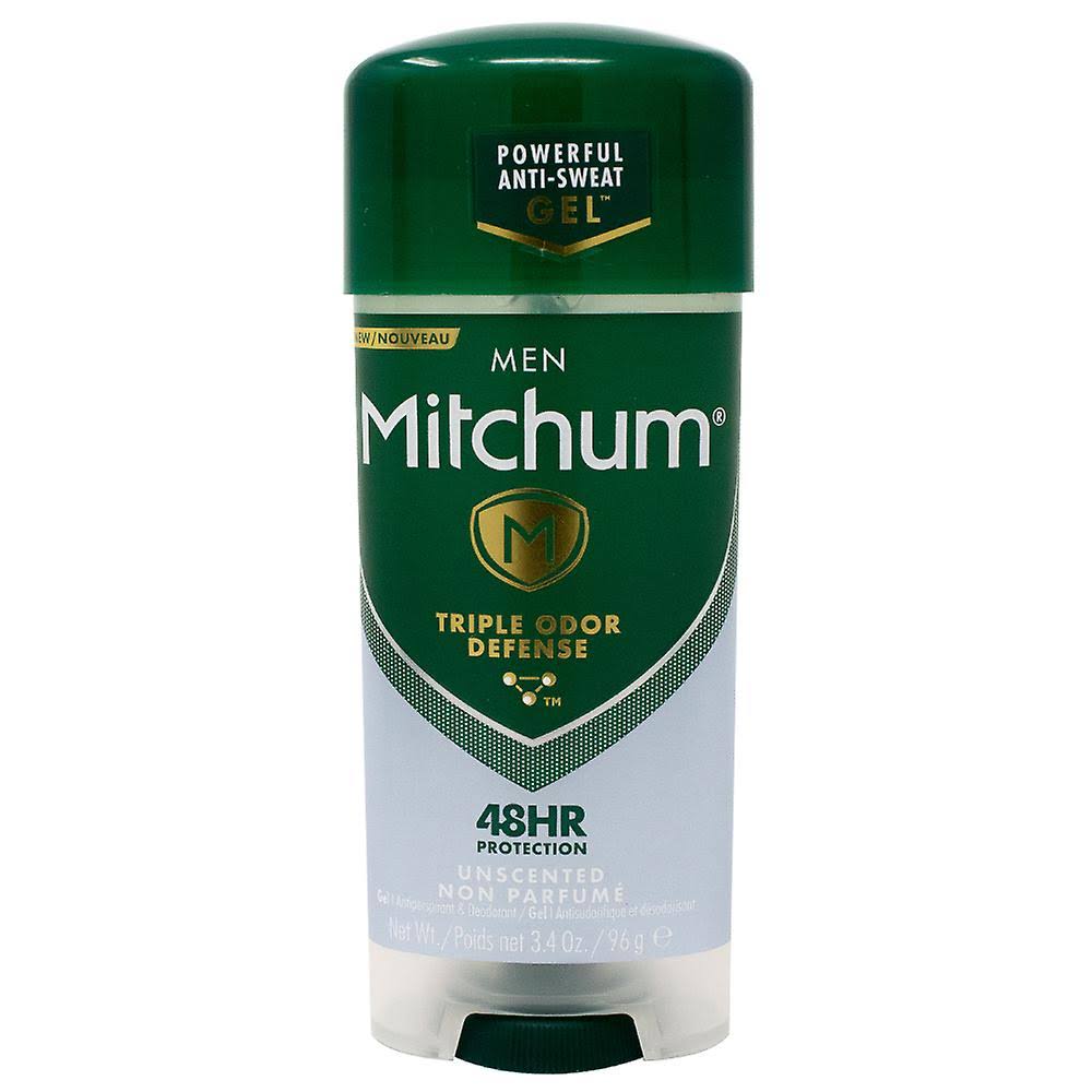 Mitchum 48 Hour Anti-sweat Protection Gel for Men, Unscented 3.4oz