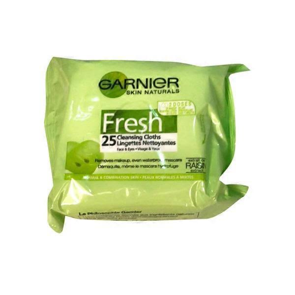 Garnier Fresh Cleansing Cloths - Face & Eyes, 25ct