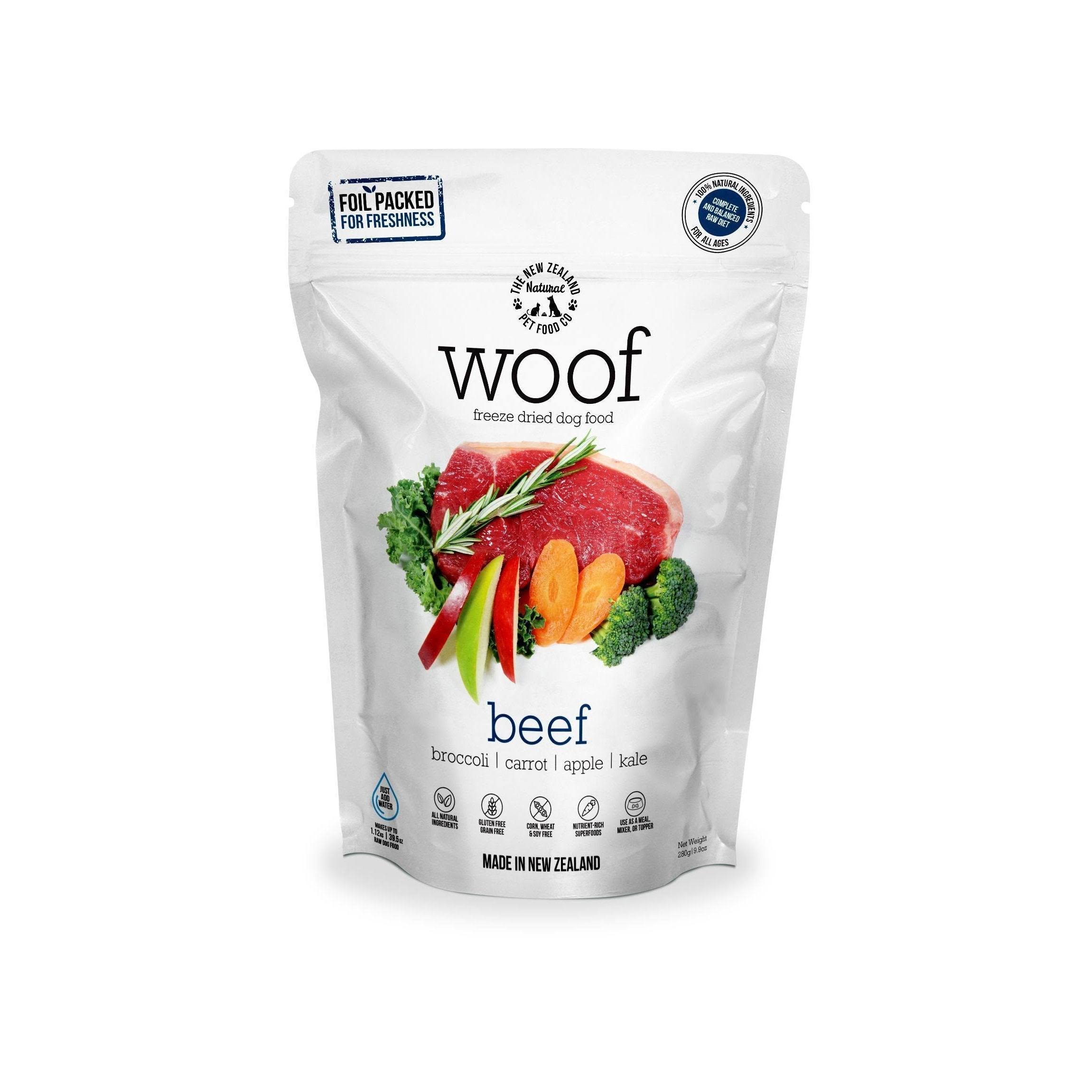 Pet Pacific Woof Freeze Dried Dog Food - Beef, 280g