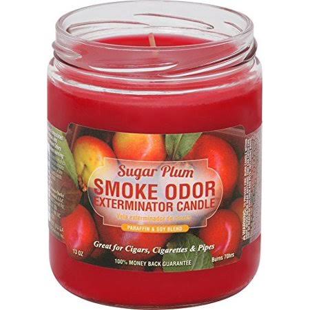 Smoke Odor Exterminator Jar Candle - Sugar Plum, 13oz