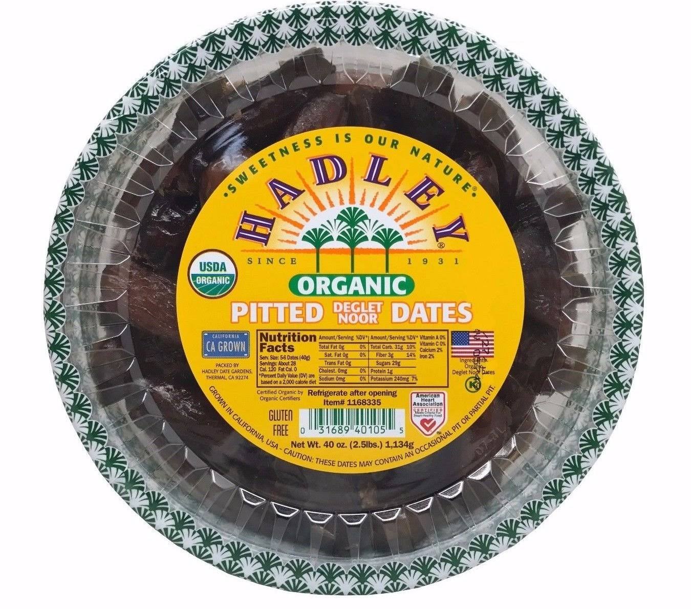Hadley Organic Pitted Deglet Noor Dates - 40 oz