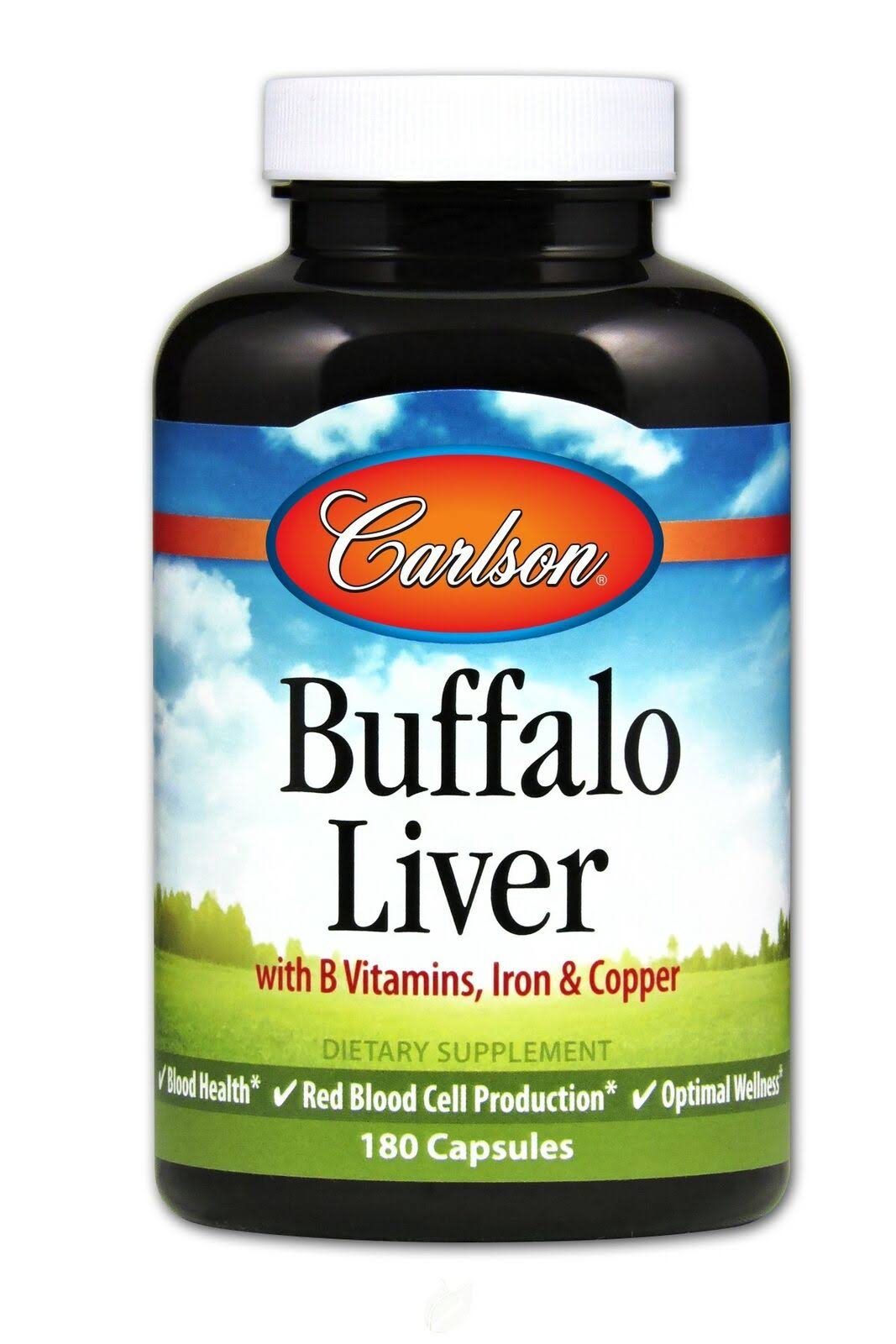 Carlson Labs Buffalo Liver Dietary Supplement - 180ct
