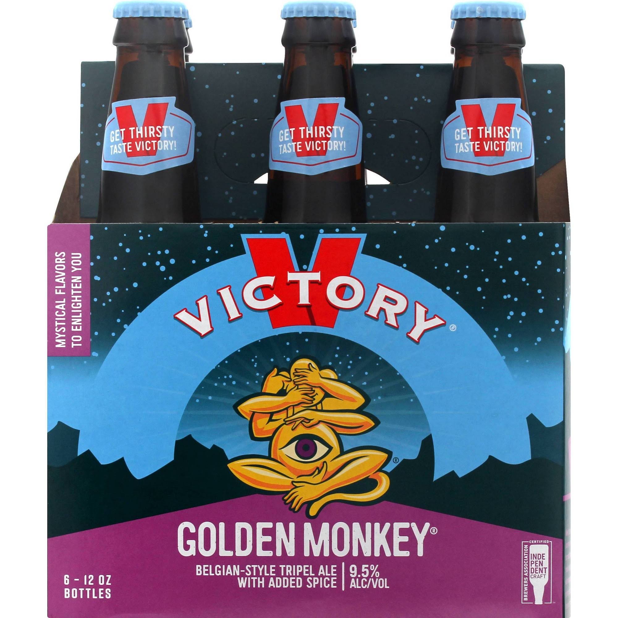 Victory Beer, Golden Monkey - 6 pack, 12 oz bottles