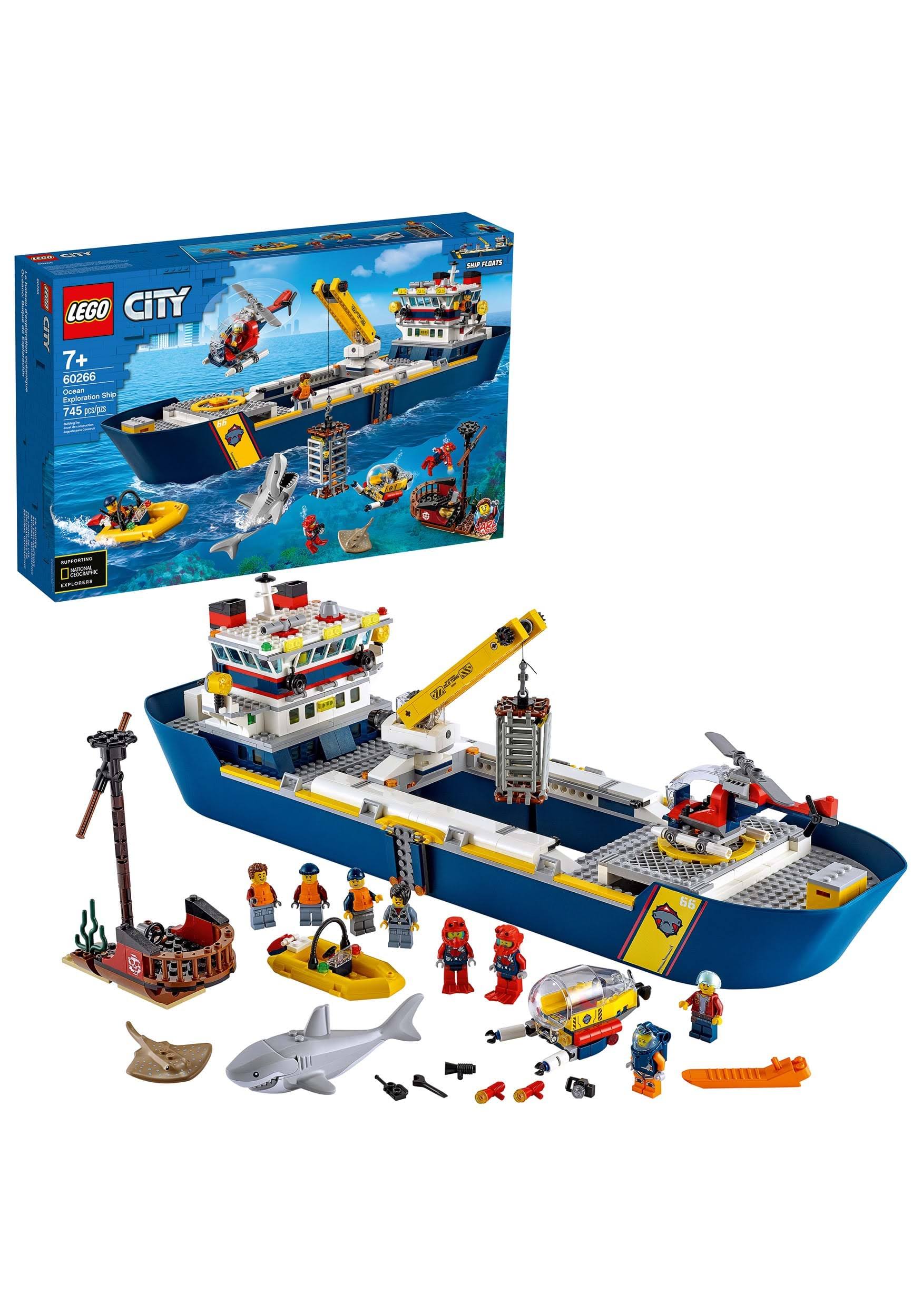 Lego City Ocean Exploration Ship 60266 Building Kit (745 Pieces)