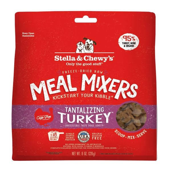 Stella and Chewy's Dog Food - Tantalizing Turkey Meal Mixers, 9oz