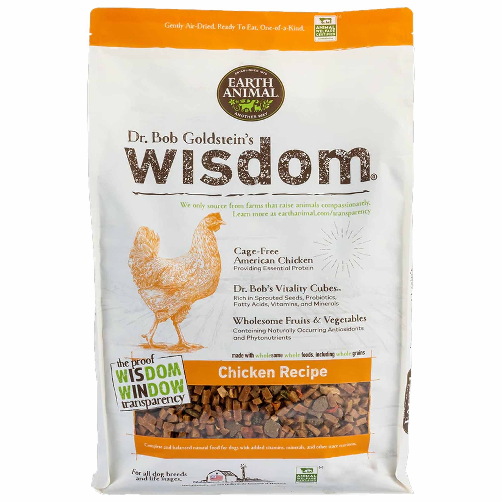 Earth Animal Wisdom Dog Food Chicken, 3 lbs