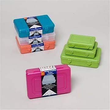 Ddi 1892920 Storage & Craft Containers 3 Piece Small Set, 5 Colors