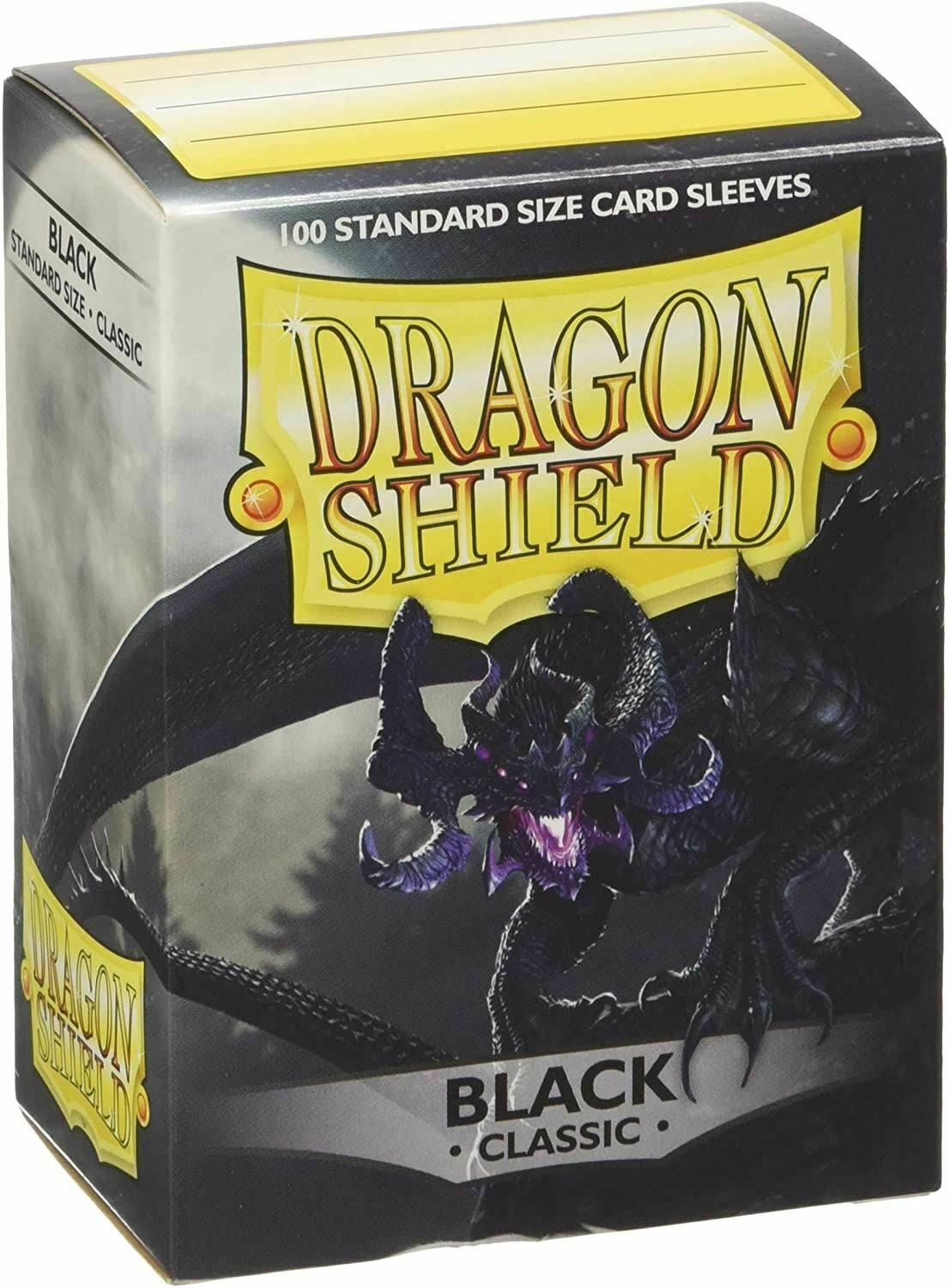 Dragon Shield Protective Sleeves - 100 Pack, Black