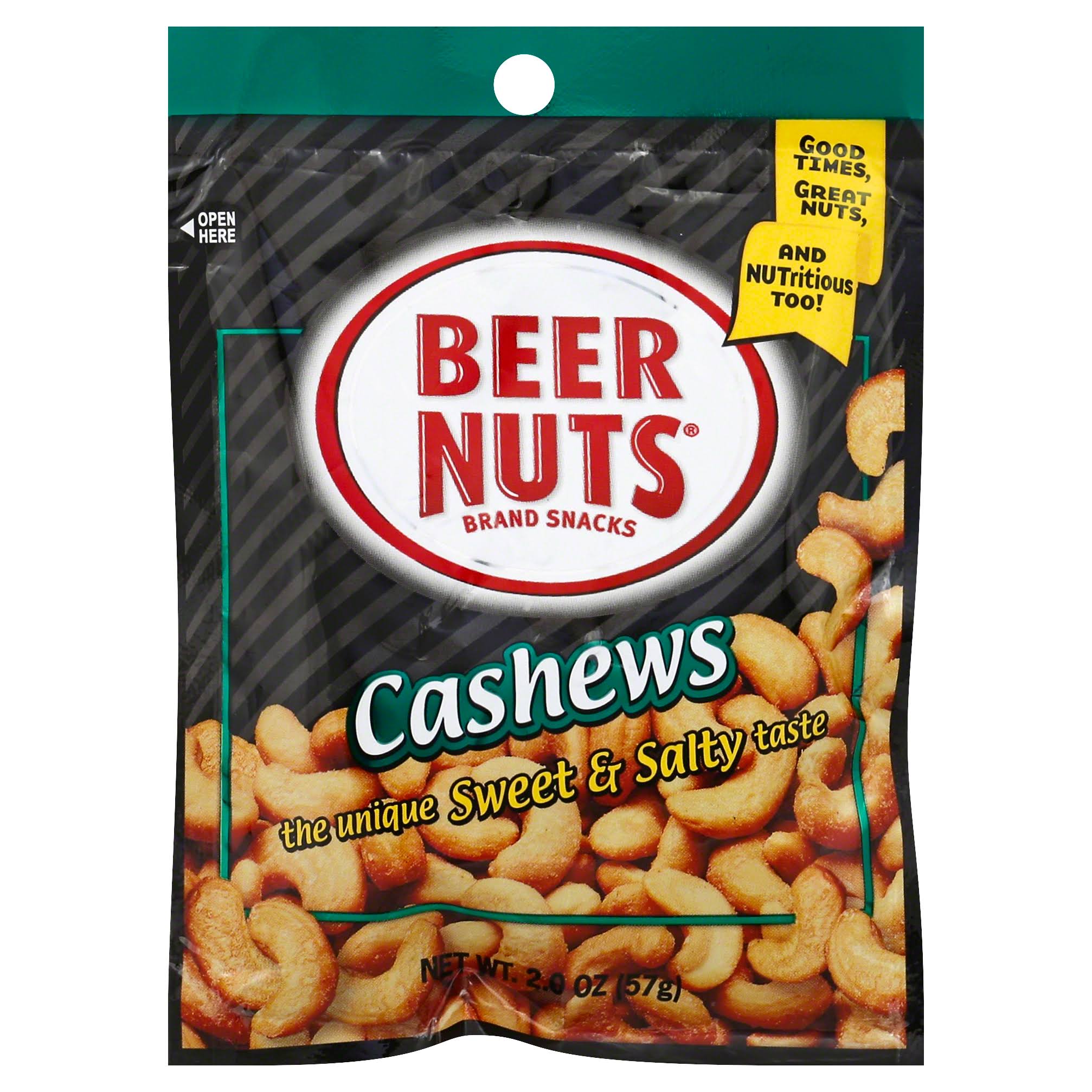 Beer Nuts Cashews - 2 oz