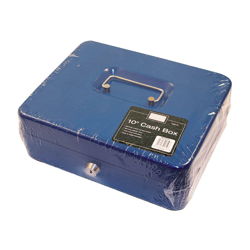 Cash Box Strong Metal Construction with Plastic Tray. 2 Keys Included.code: