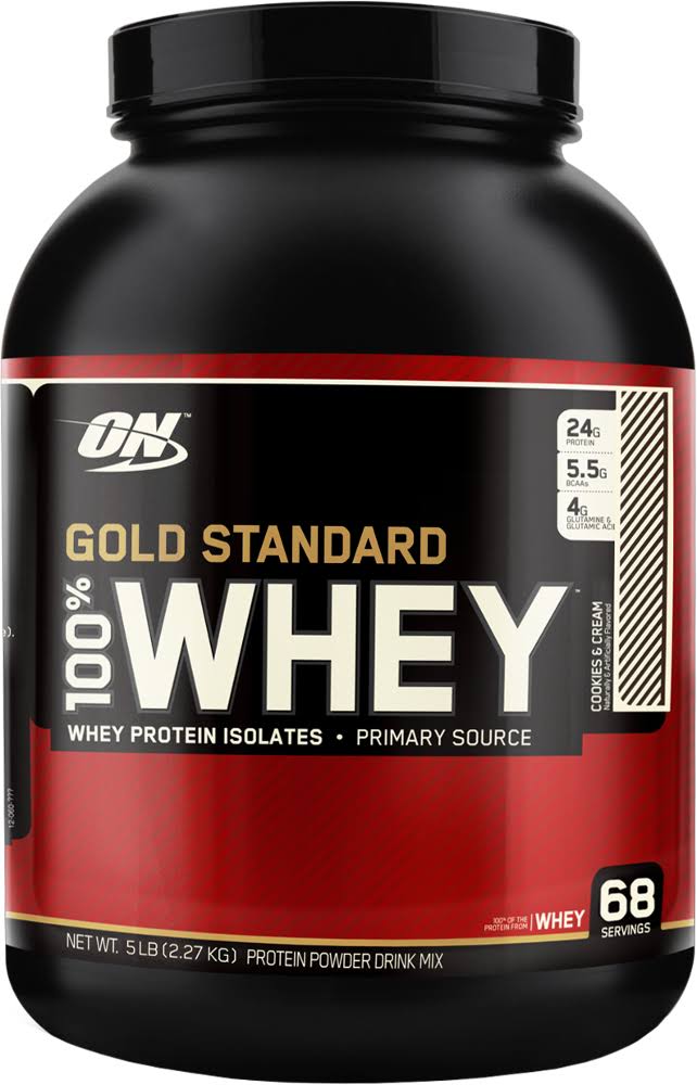 Optimum Nutrition Gold Standard 100% Whey Dietary Supplement - Cookies and Cream, 5lb