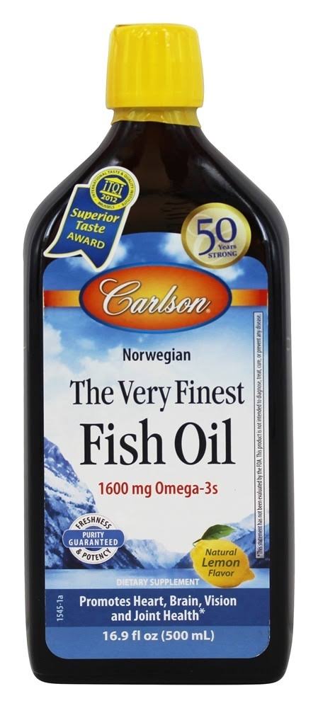 Carlson The Very Finest Fish Oil 500 ml Lemon