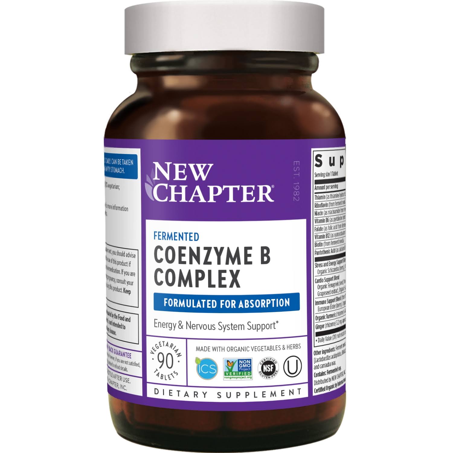 New Chapter Coenzyme B Food Complex 90 Vegetarian Tablets