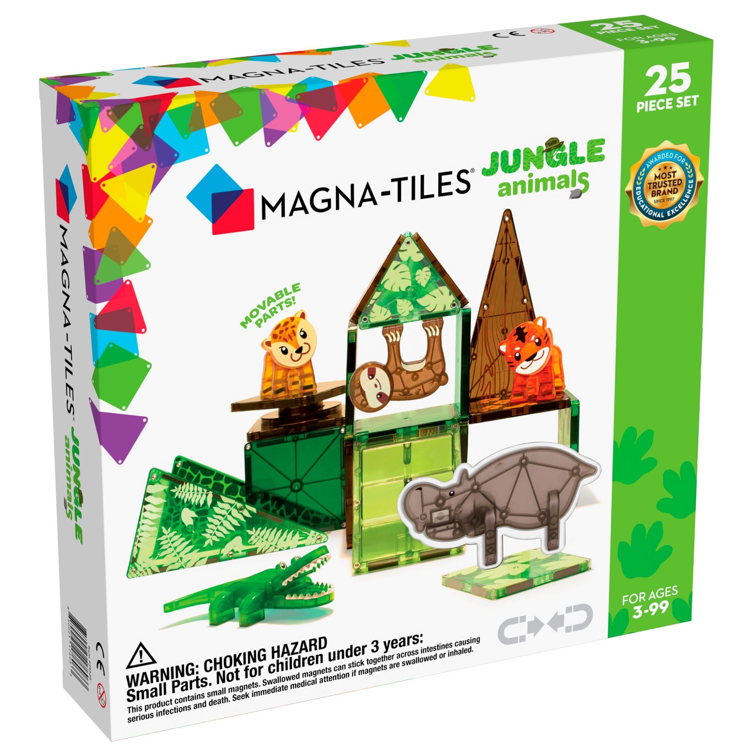 Valtech - Magna-Tiles Clear Jungle Animals 25 Piezas