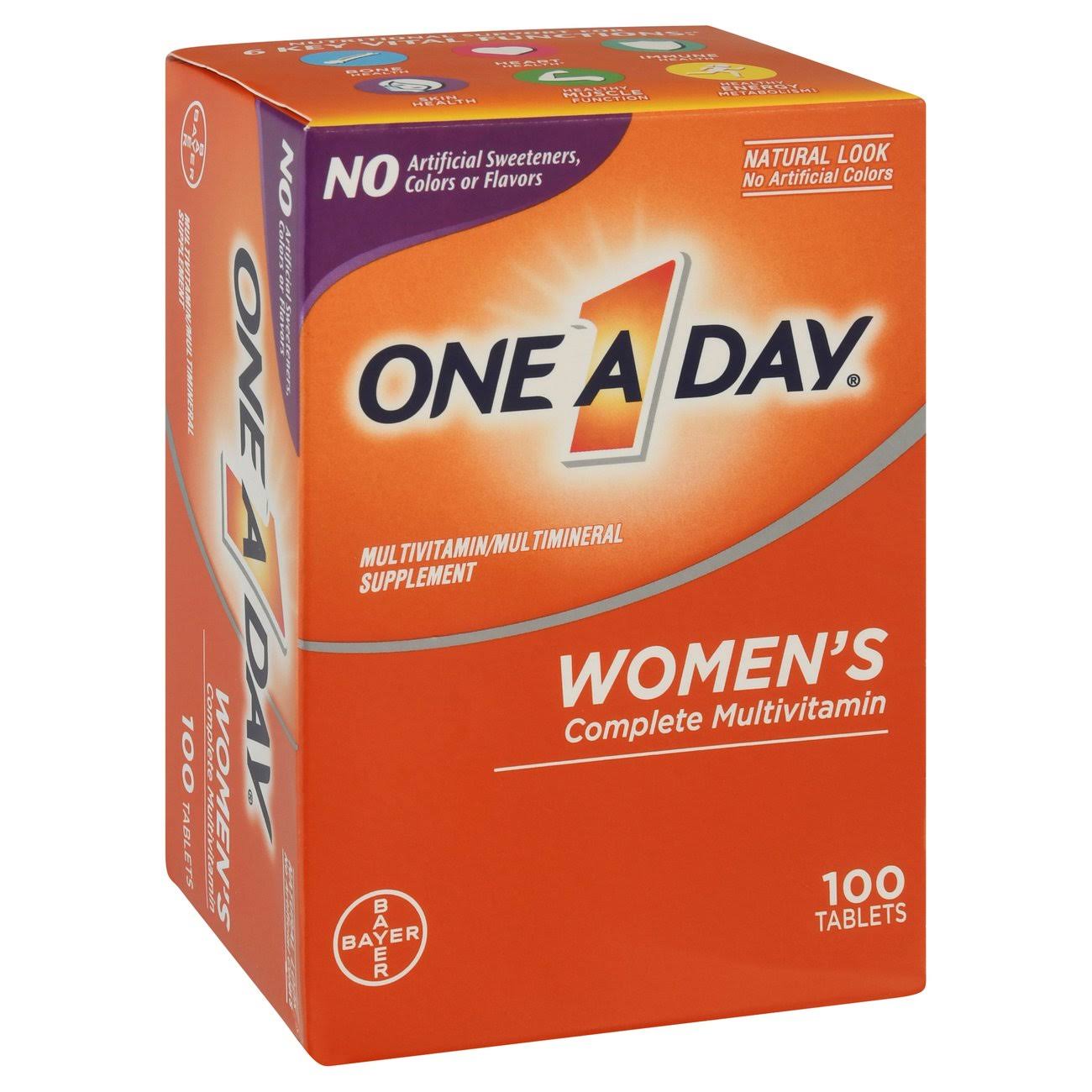 One A Day Women's Complete Multivitamin Supplement 100 ct