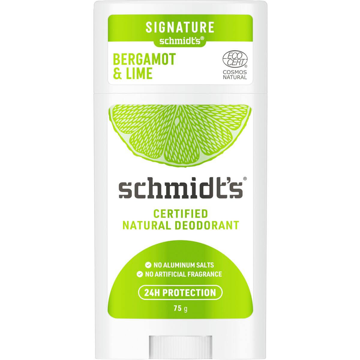 Schmidt's Bergamot Lime Natural Deodorant - 75g