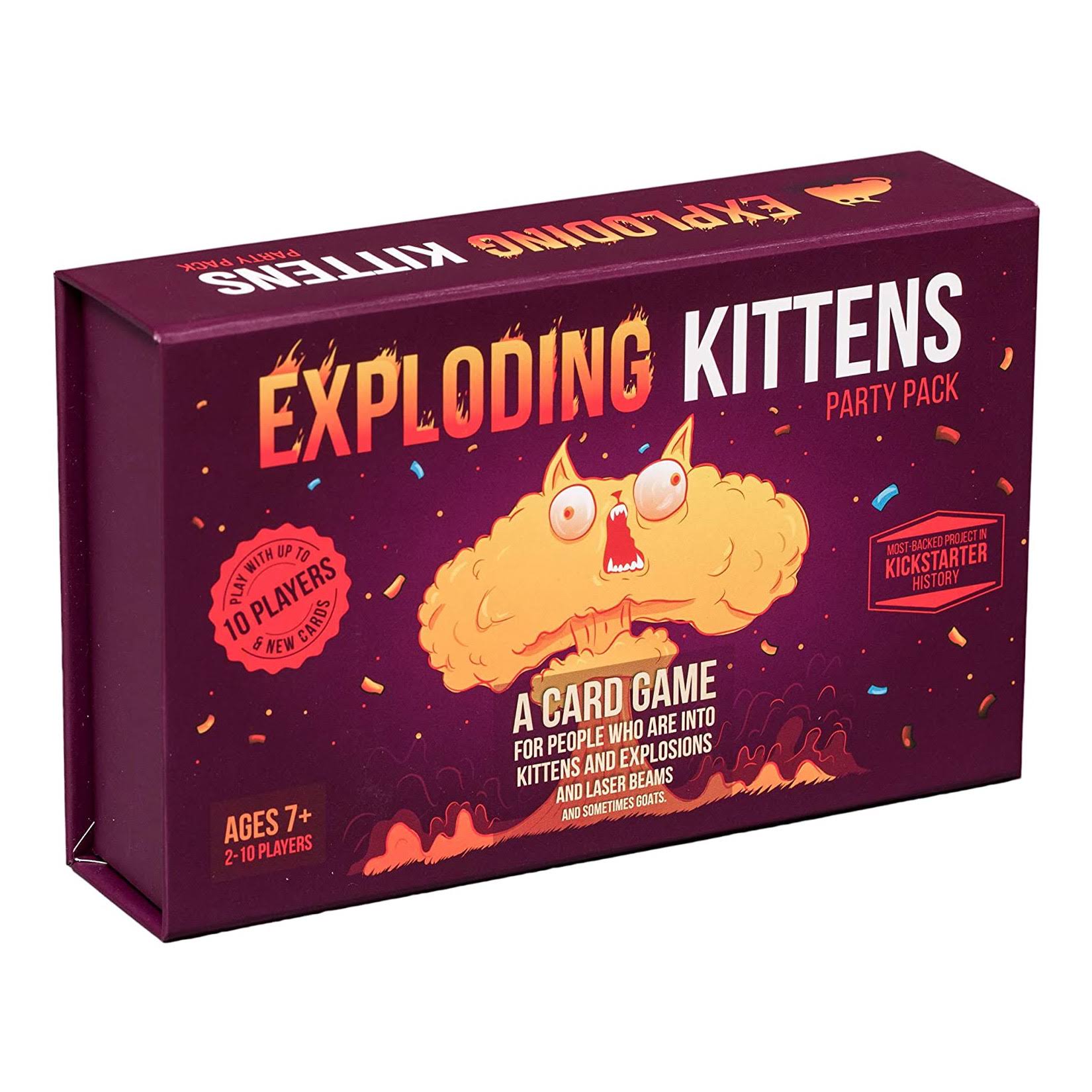 Exploding Kittens Card Game - 10 Player Party Pack