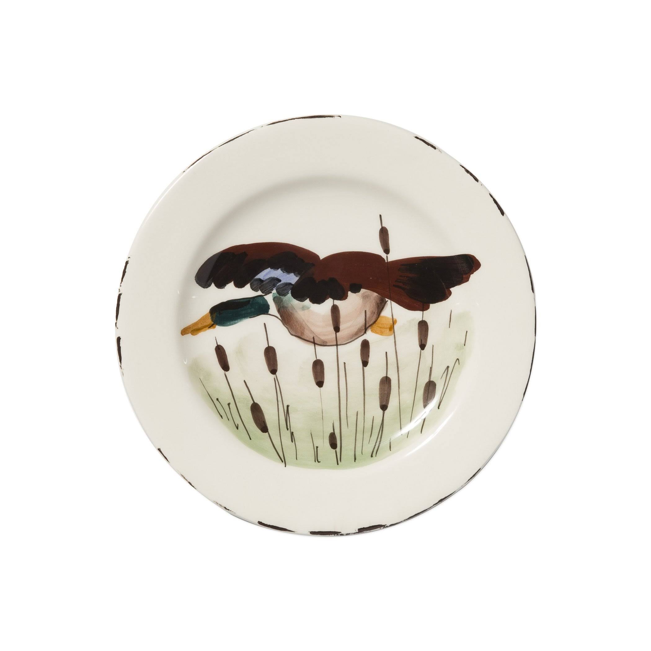 Vietri wildlife Mallard Salad Plate