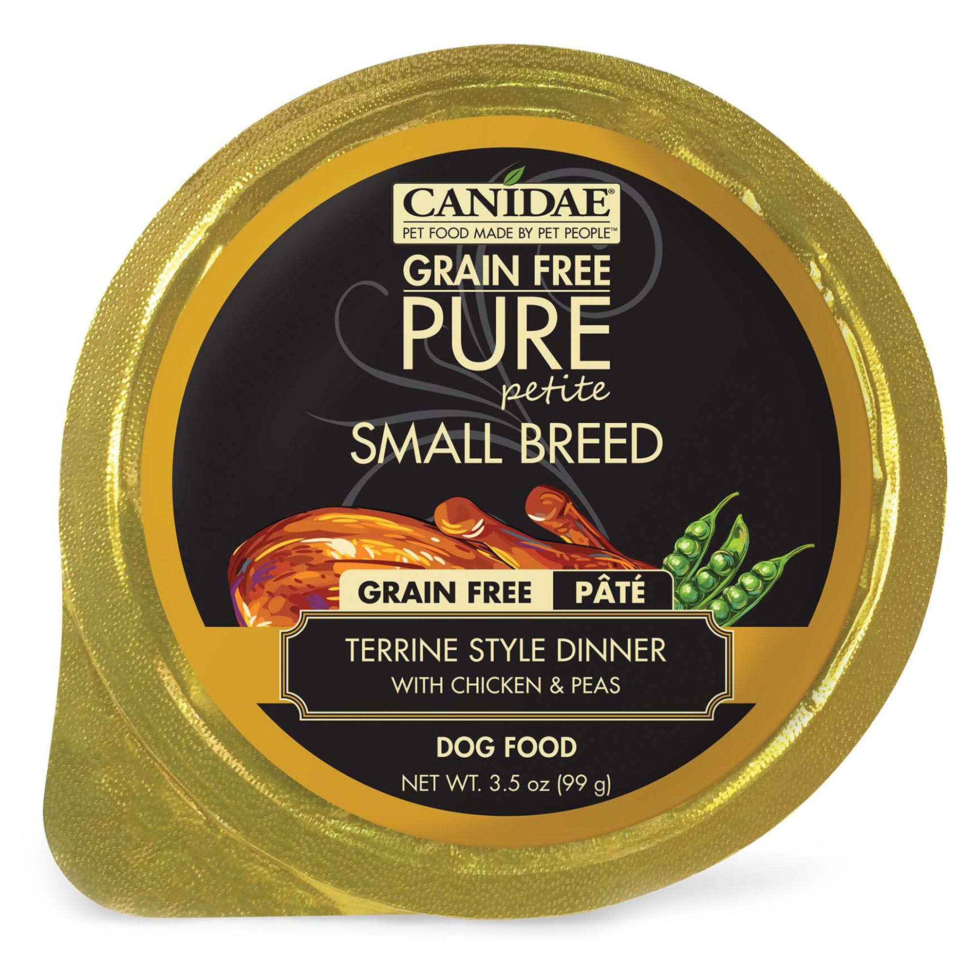 Canidae Pet Foods Grain Free Pure Wet Dog Food Petite Small Breed Terrine Style Dinner 3.5 oz.