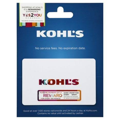 Kohls Gift Card,