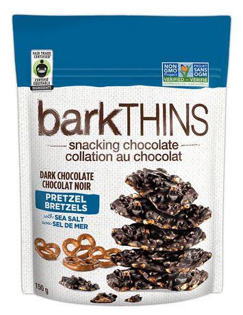 Barkthins Dark Chocolate Pretzels - With Sea Salt, 150g