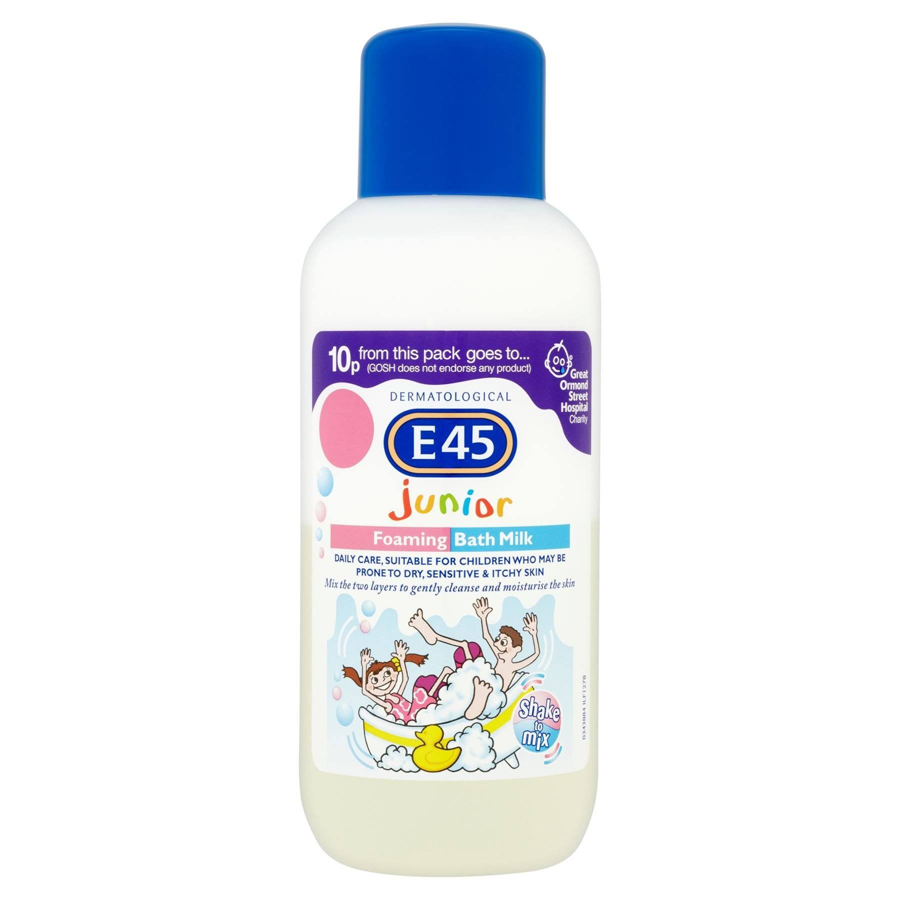 E45 Dermatological Junior Foaming Milk Bath - 500ml