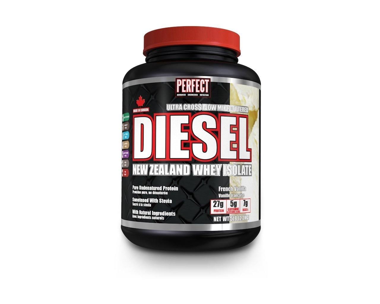 Perfect Diesel Whey Protein Isolate Supplement - French Vanilla, 5lb