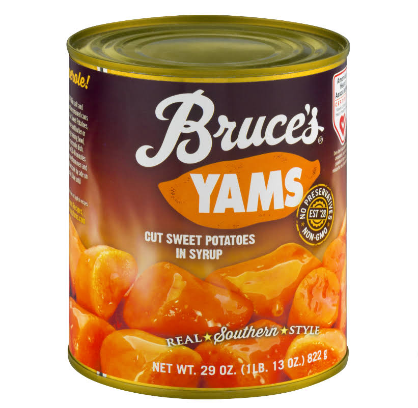 Bruce's Yams Cut Sweet Potatoes In Syrup - 822g