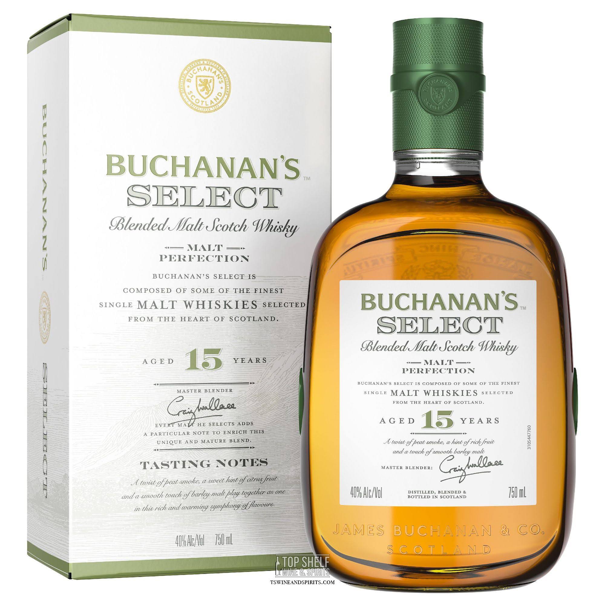 Buchanan's Select Scotch Whisky, Select, Aged 15 Years - 750 ml