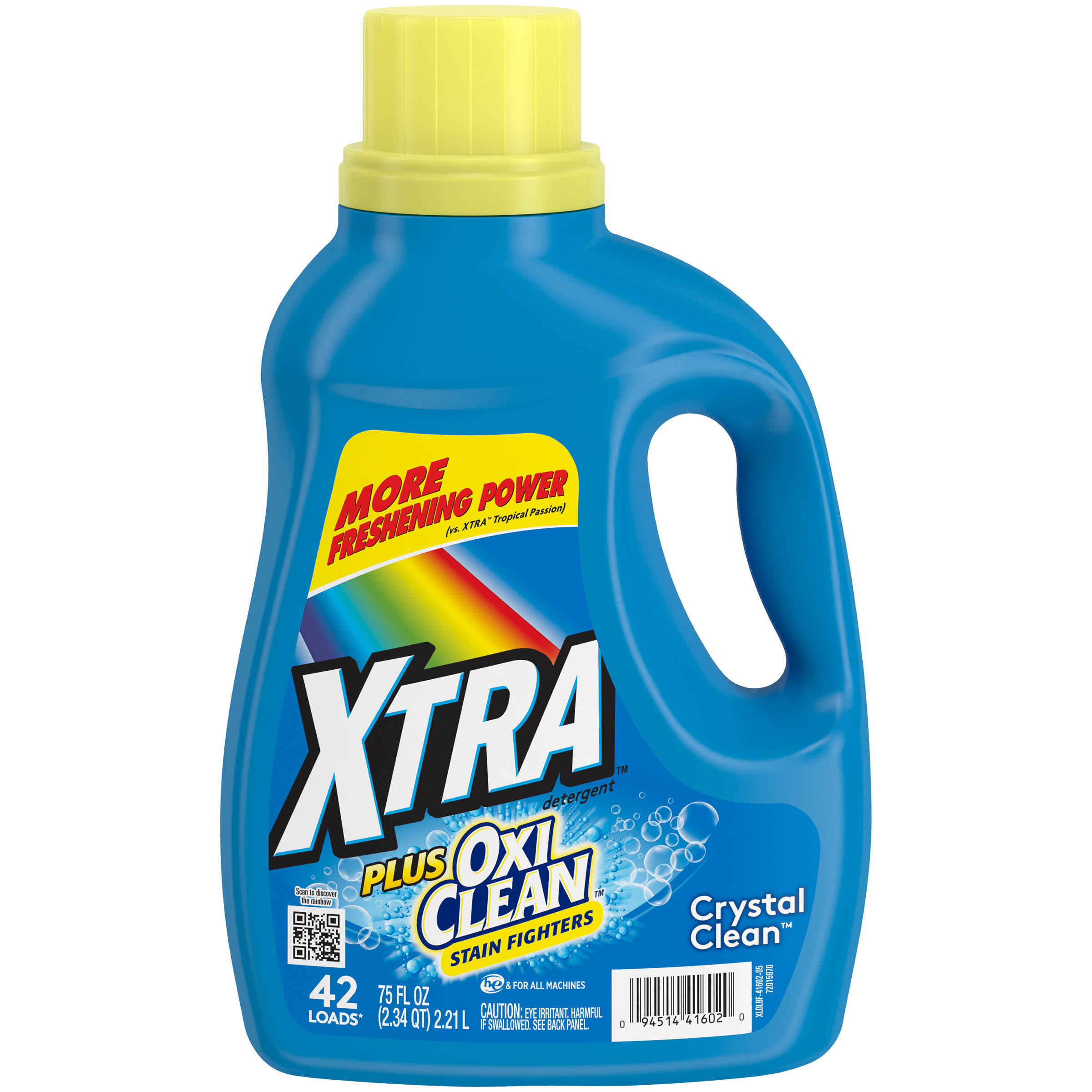 Xtra Crystal Clean Laundry Detergent Plus Oxi Clean - 58oz