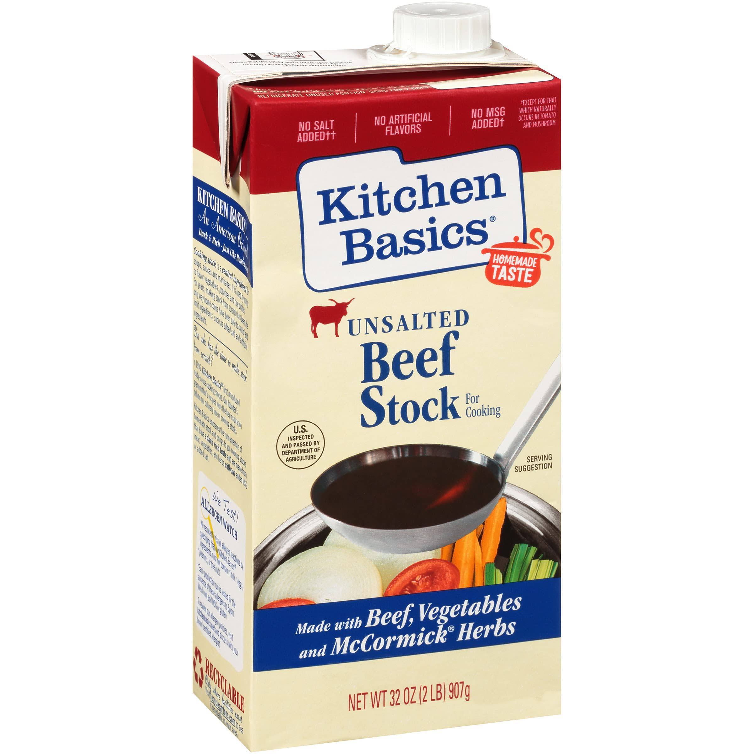 Kitchen Basics Beef Stock - Unsalted, 32 oz