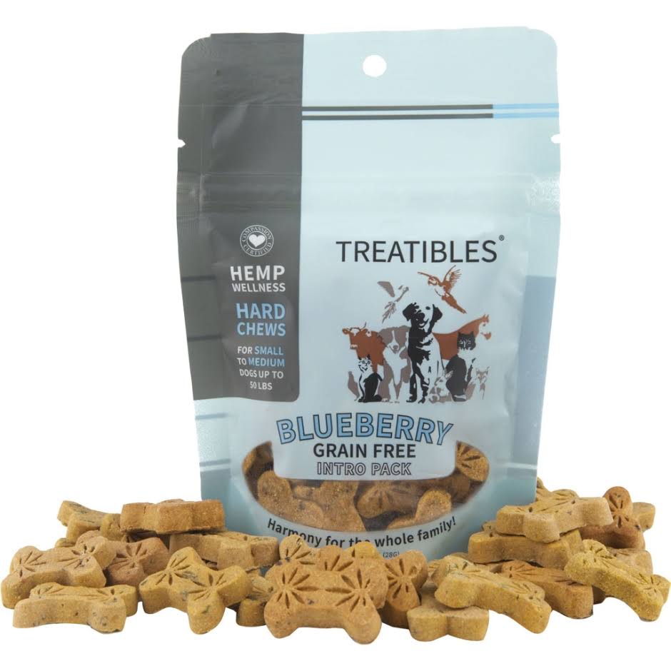 Treatibles Grain Free Blueberry Chews 1mg Small 14