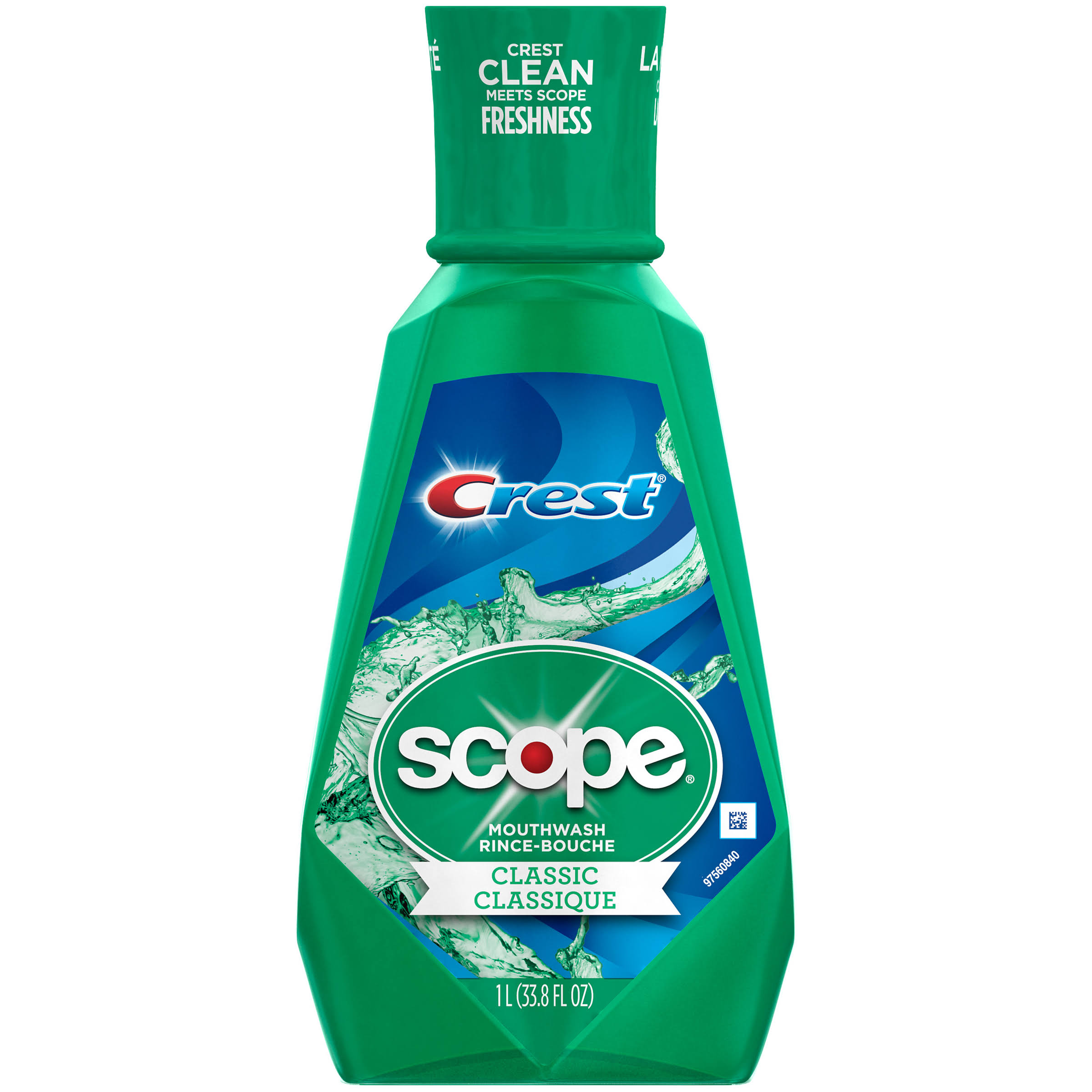 Crest Scope Classic Original Mint Mouthwash - 33.8oz