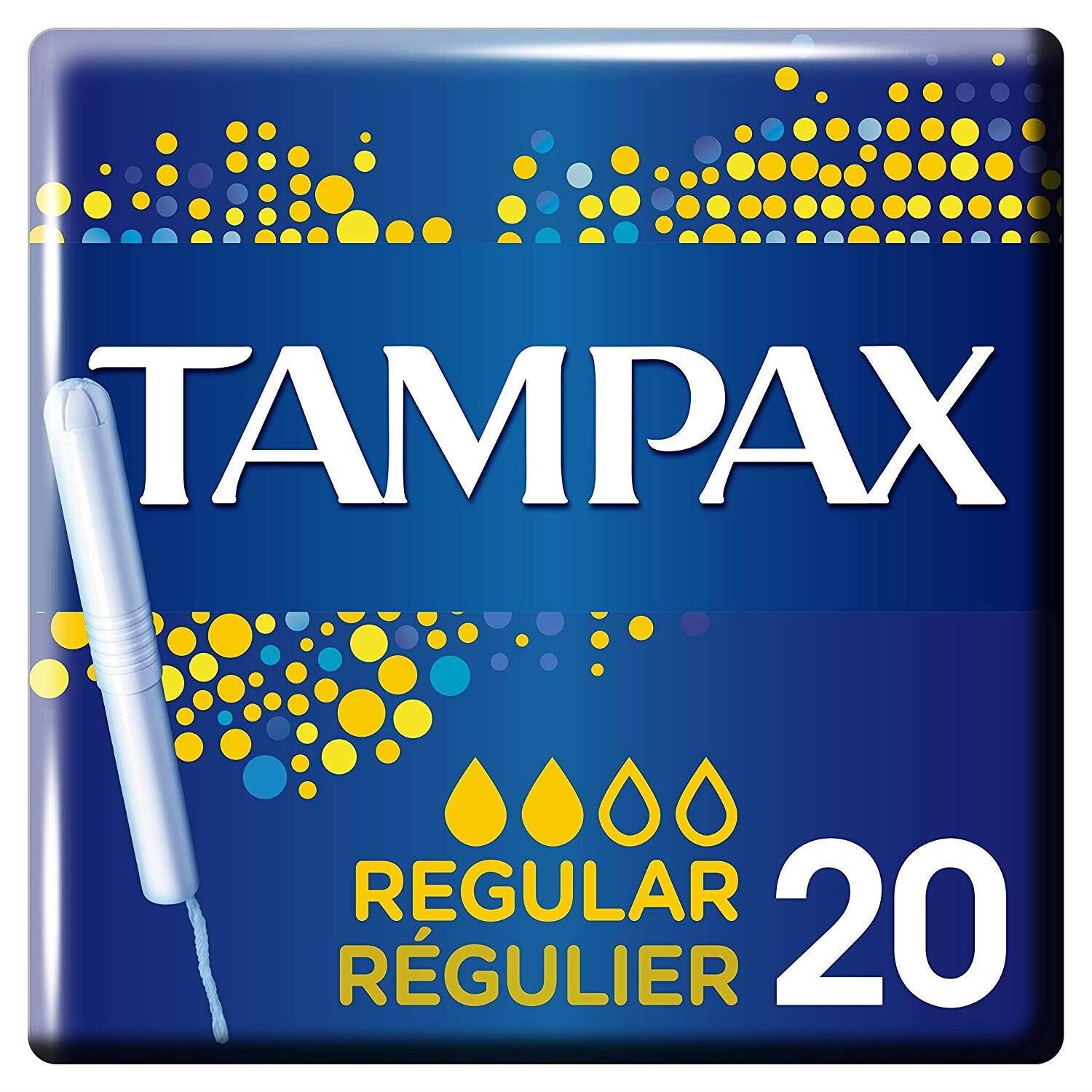 Tampax Regular Tampons Applicator - 20pk