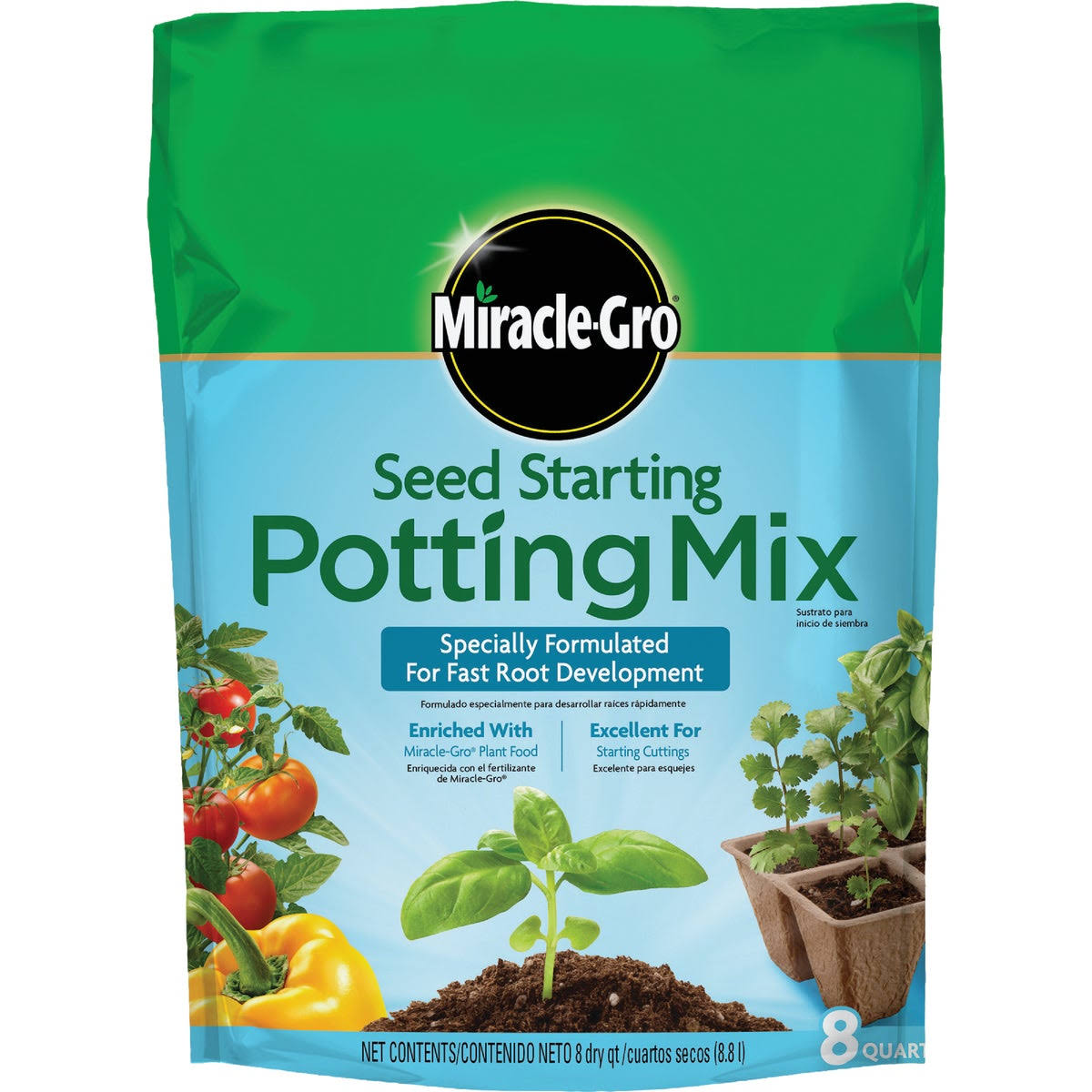 Scotts Lawn Care Miracle Gro Seed Starting Potting Mix - 8 Qt