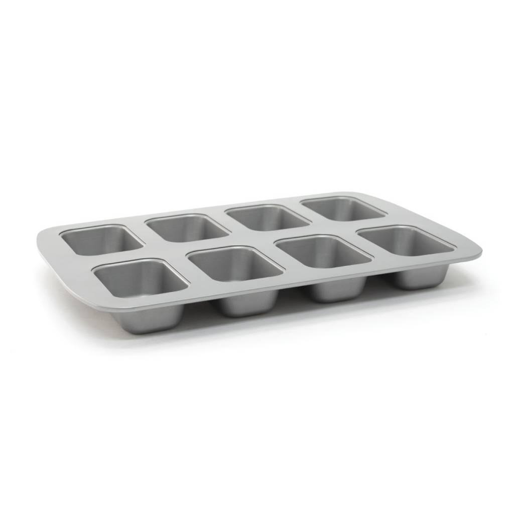Trudeau Structure White Confetti Reinforced Silicone 24 Cup Mini Loaf Bar Pan 