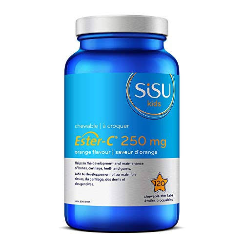 Sisu Ester-c Kids Chewable Supplement - Orange, 250mg, 120 Tabs