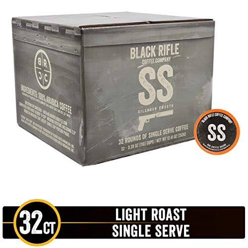 Black Rifle Coffee Company Silencer Smooth Coffee Rounds for Single Serve Brewing Machines - 32pcs