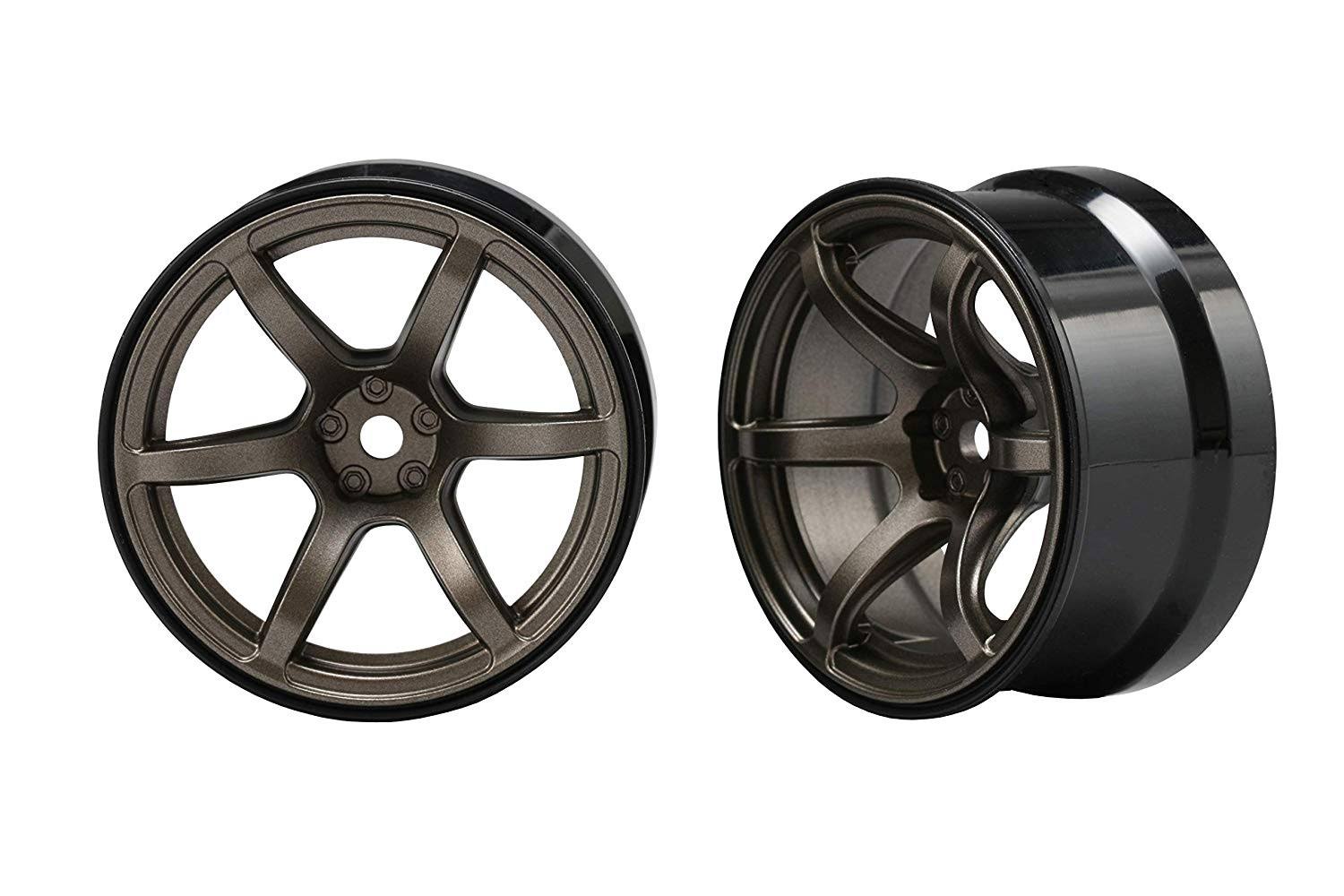 Yokomo Racing Performer High Traction Drift Wheel (6mm Offset·Titanium·2pcs)