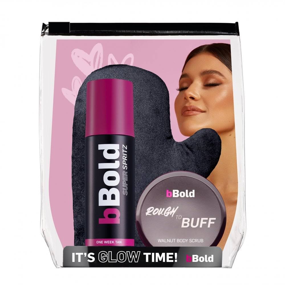 Bbold Its Glow Time Gift Pack 200ml Super Spritz Dark, 300ml Rough To