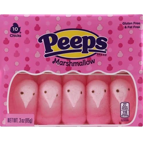 Peeps Pink Marshmallow Chicks - 3oz, 10ct
