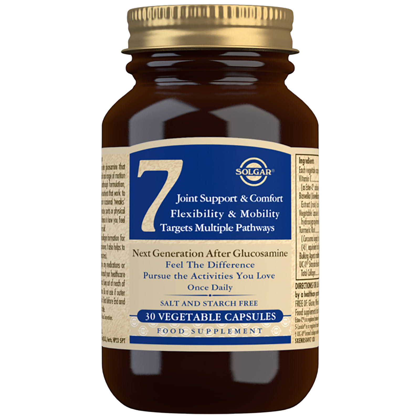 Solgar No. 7 Joint Support & Comfort Dietery Supplement - 30 Capsules