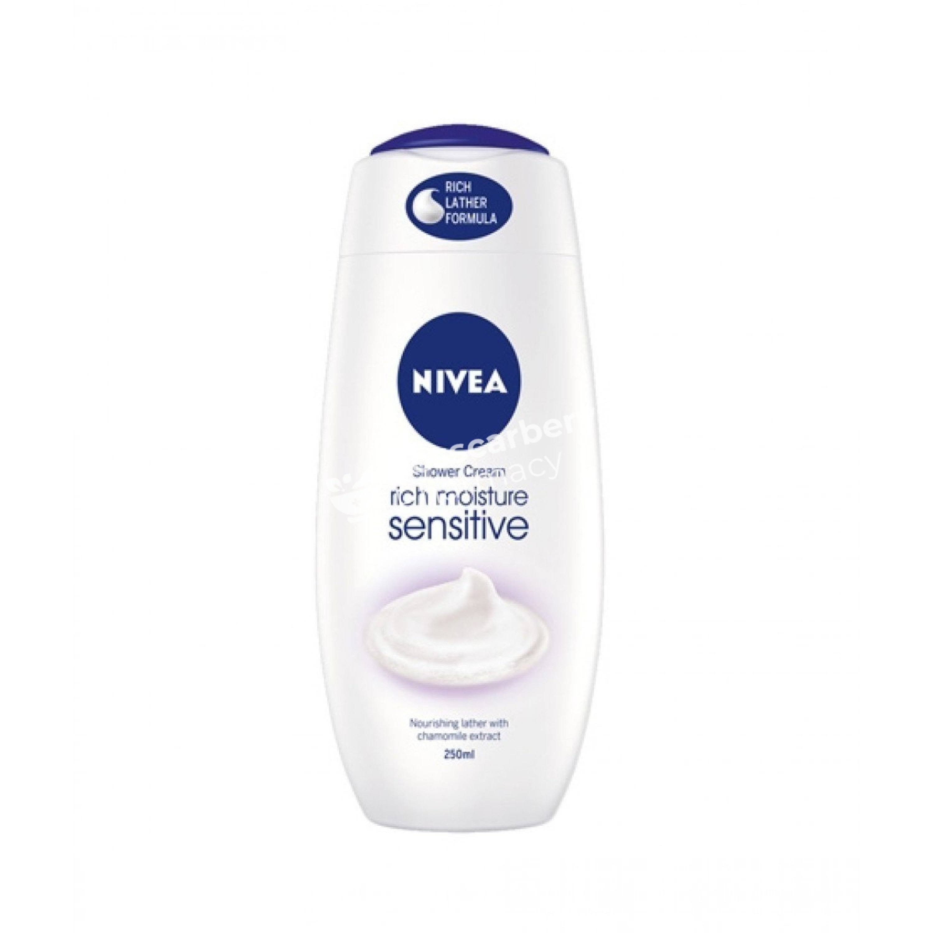 Nivea Caring Shower Cream Rich Moisture Sensitive - 250ml