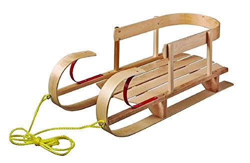 Flexible Flyer Kindersleigh Classic Wood Sled - Natural, 127cm x 106.68cm