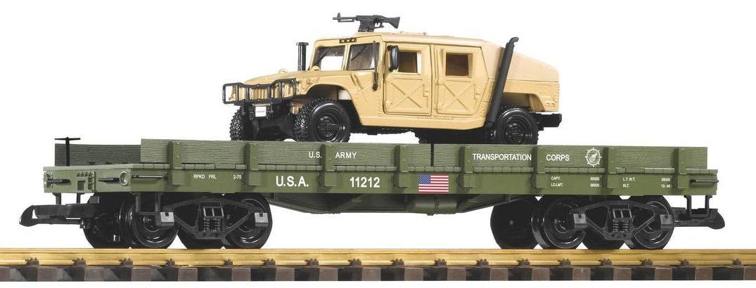 Piko 38764 US Army Flat Wagon with Humvee Load