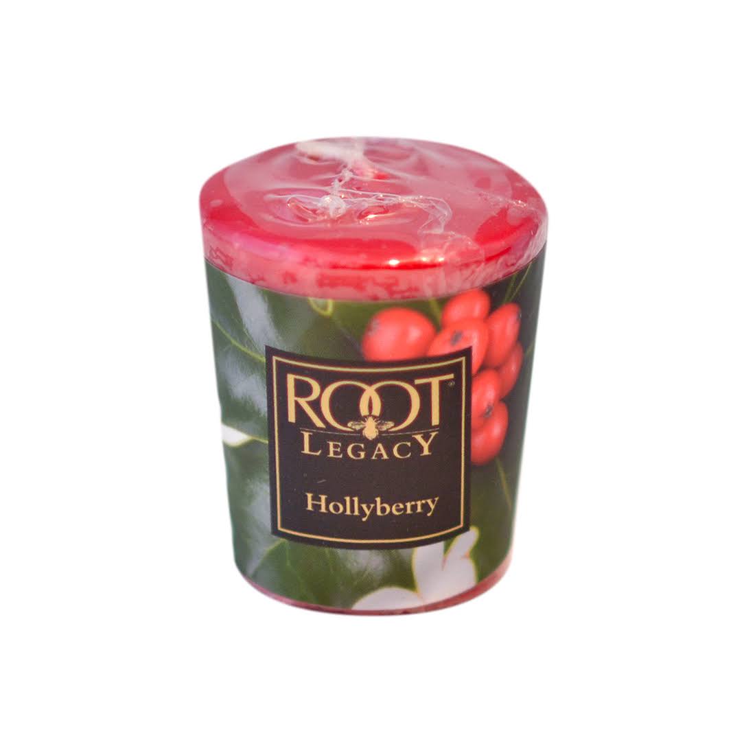 Root Candles Votive Scented Candle - Hollyberry