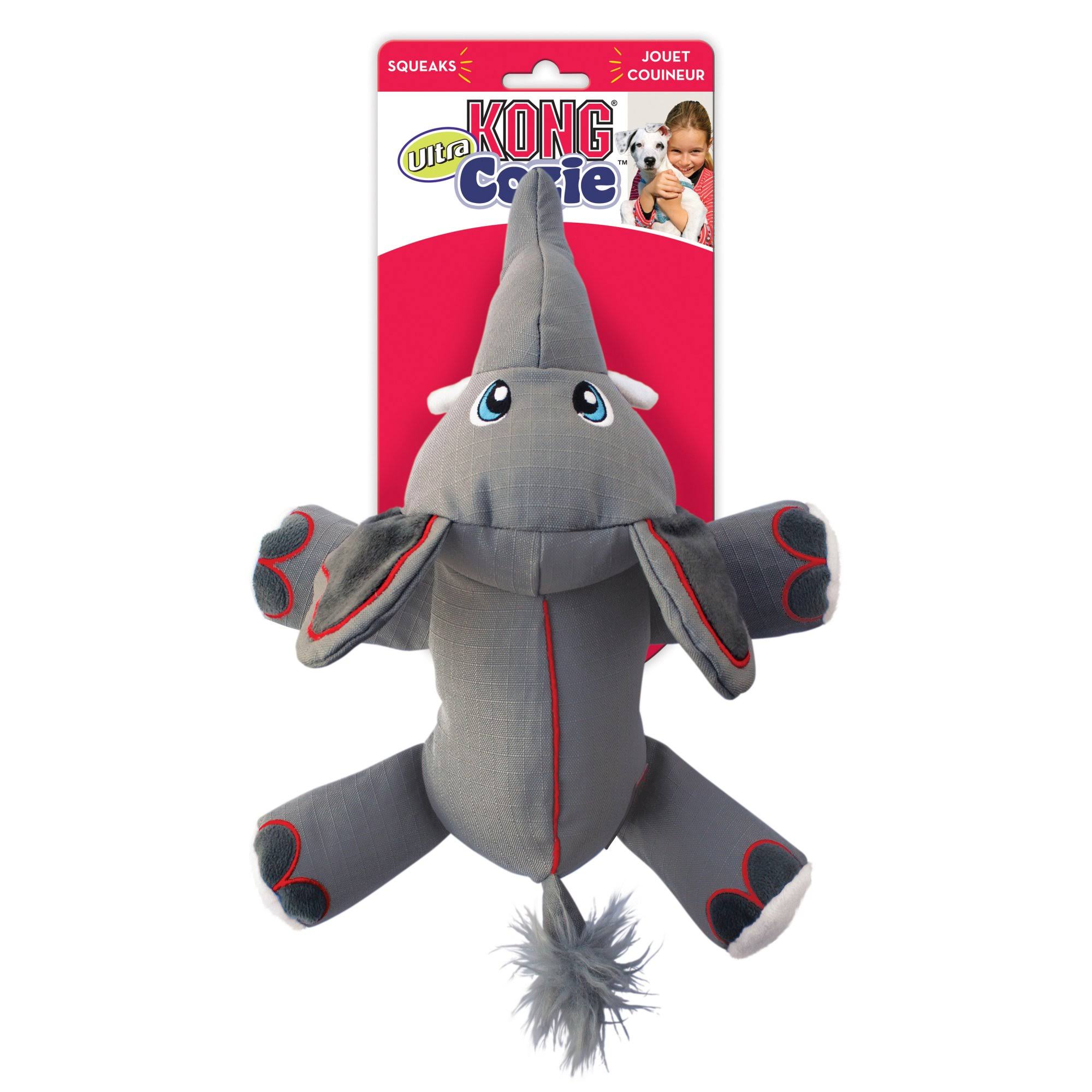 Kong Cozie Dog Toy Ultra Ella Elephant Medium