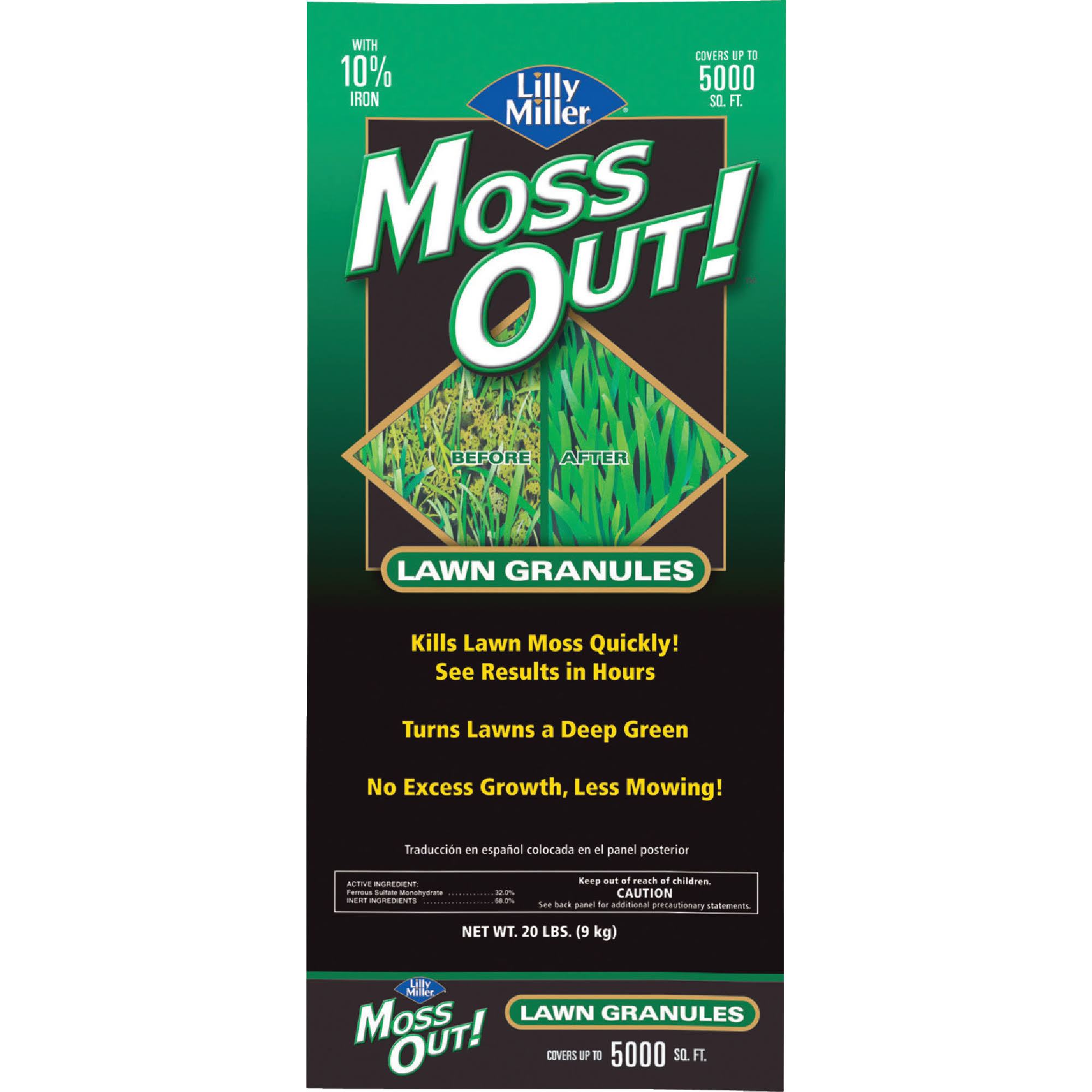 Lilly Miller Moss out Lawn Granules - 20lbs