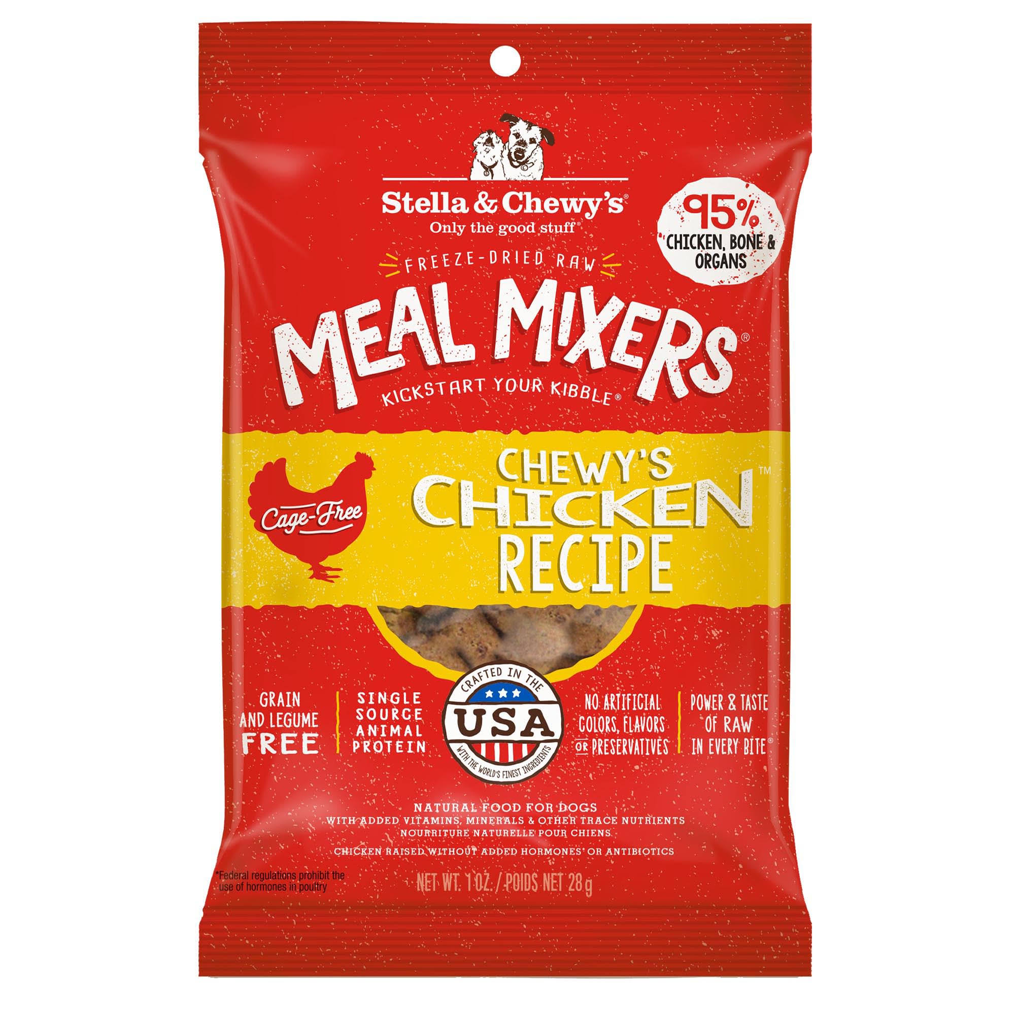 Stella & Chewy's Meal Mixer Chewy's Chicken Raw Freeze-Dried Dog Food 1oz