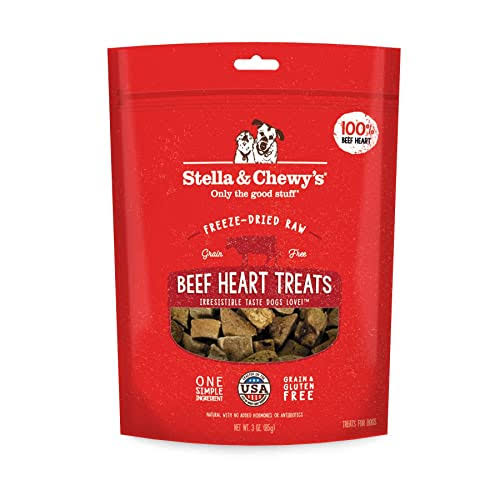 Stella & Chewy's Freeze Dried Beef Heart Dog Treats - 3 oz.